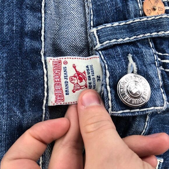 Vintage True Religion Jeans Size 32 BILLY Blue - Picture 9 of 9
